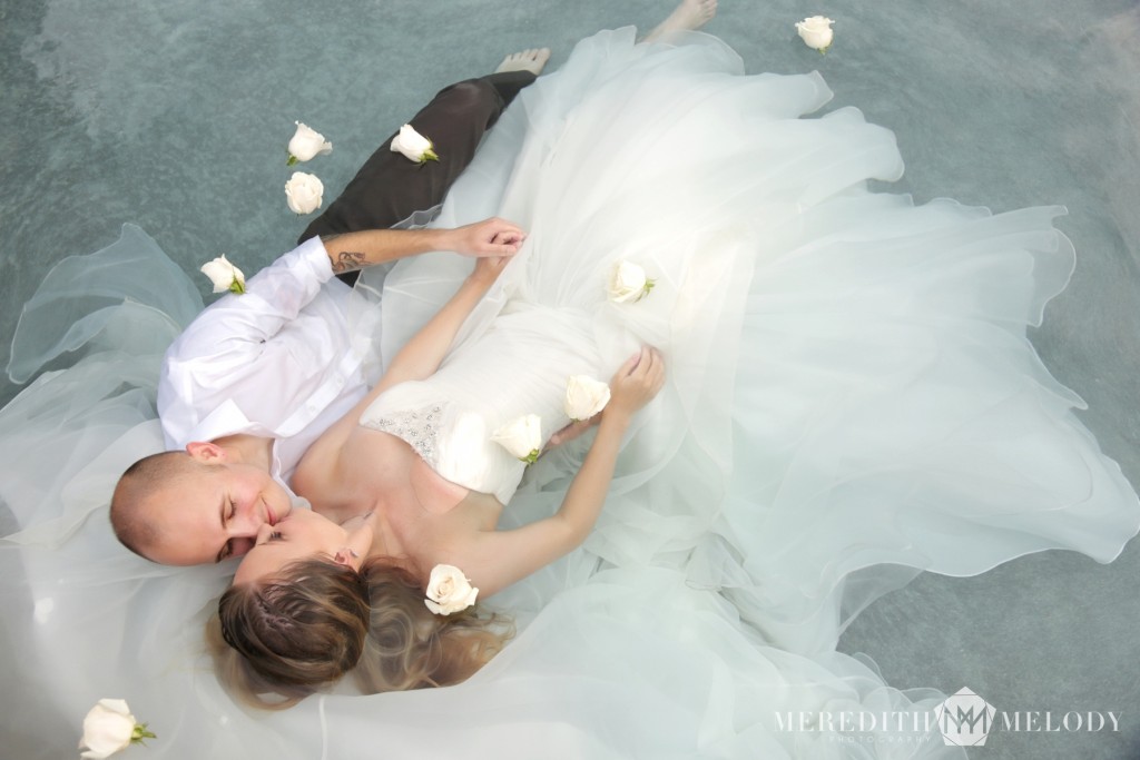 Water Trash the Dress | Water Wedding Portraits